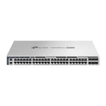 TP-Link S6500-48M6Y Omada Pro 48-Port 2.5G Stackable L3 Managed Switch with 6 25G Slots 48x 2.5 Gbps RJ45 ports and 6x 25 Gbps SFP28 slots Physical