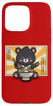 Coque pour iPhone 15 Pro Max Kawaii Hot Pot Bear Taiwan Travel