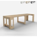 Table extensible peu encombrante 90x51-237 cm pour salon Garda Couleur: bois neutre