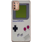 Motorola Moto G9 Plus Genomskinligt Skal Game Boy