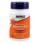 Now Foods Vitamine D-3 2000 IU 30 Gélules