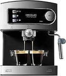 CECOTEC Espresso Machine, Power Espresso 20 Manual. 850 W, 20 Bars Pressure, 1.5