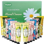 14 Pack Hand Cream Gift Set, Floral assorted Mini Hand Foot Cream, Christmas Gifts Day Night Cream Moisturizer for Winter Rough Dry Hands, Body Cream Gift Set for Birthday Mothers day Gifts (420ml)