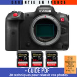 Canon EOS R5 C Nu + 3 SanDisk 64GB Extreme PRO UHS-II SDXC 300 MB/s + Guide PDF ""20 TECHNIQUES POUR RÉUSSIR VOS PHOTOS