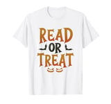 Read Or Treat Halloween Book Reading Lover Halloween Costume T-Shirt