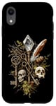 iPhone XR Crystal skull and key motif - Goblincore Case