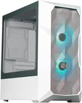 Cooler Master TD300 Mesh White PC Case - Mini-Tower, Designed for High Airflow,