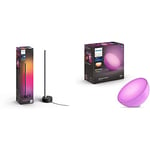 Philips Hue Signe White and Colour Ambiance Gradient Table Lamp [Black] Smart Lighting & Go 2.0 White & Colour Ambiance Smart Portable Light with Bluetooth