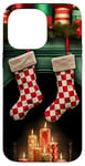 iPhone 14 Pro Max Christmas Stockings Hung by the Fireplace Case