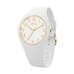 ICE-WATCH - Ice Cosmos White Crystal Numbers - Montre Blanche pour Femme avec Bracelet en Silicone - 021048 (Medium)