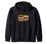 I'm Just Here For The Dinner Rolls Groovy Thanksgiving Zip Hoodie