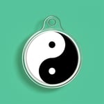 Airtag Painted Pattern Tracker Case - Yin&Yang