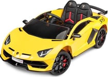 Toyz Laddningsbar Bil Caretero Toyz Lamborghini Aventador Svj Laddningsbar Bil + Fjärrkontroll - Gul