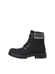 JACK & JONES Homme Jfwfinius Bottes en Nubuck PU, Logo Anthracite détaillé, 41 EU