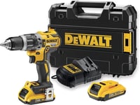 DEWALT 18V XR Li-Ion DCD796D2W Compact Hammer Drill Driver 2 AH Batteries & Bag