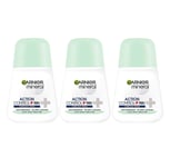 Garnier Mineral Action Control+ Women Roll-On Deodorant 50ml 3, 6 Pack