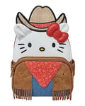 Loungefly Sanrio Hello Kitty Western Cosplay Womens Double Strap Shoulder Bag Purse, Blue, M