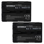 EXTENSILO 2x Batteries compatible avec Sony Alpha 99, DSLR-A100, DSLR-A100H, 57, 65, 77 appareil photo, reflex numérique (1600mAh, 7,2V, Li-ion)