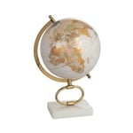 Paris Prix - Globe sur Pied en Marbre 'Mappemonde' 36cm Or