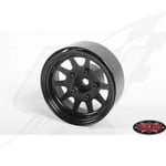 FR- Rc4Wd Oem Stamped Steel 1.55 Beadlock Wheels (Black) - RC4ZW0262