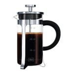 Melitta Cafetiere A Piston Micro-ondable Premium En Verre Et Inox 3 Tasses Melitta