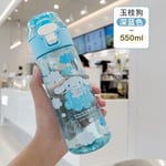 Kawaii Sanrio Vatten Flaska Kuromi Cinnamoroll Tecknad film Anime Glas Kopp Sleeve Leksaker