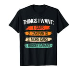 Mens Things I Want Car Parts Enthusiast Mechanic Engine T-Shirt