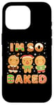 Coque pour iPhone 16 Pro Biscuits amusants de Noël I'm So Baked Gingerbread Man