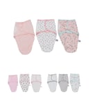 3PCS Baby Swaddle Blankets Newborn Adjustable Swaddles Sleep Sack Infant Swaddli