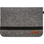 Dunedesign - 13.3 Filz Laptop-Tasche 35x24 cm Tablet Hülle MacBook Pro Air iPad Surface Grau