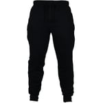 Men's Drawstring Solid Color Sweatpants Black 2XL