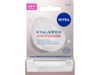 Nivea Hyaluron Lip Moisture Plus Återfuktande Läppbalsam Rose 5,2 G