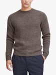 Casual Friday Karl Lambswool Mix Knitted Jumper, Brown