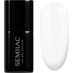 Semilac UV Hybrid Black & White Gel neglelak Skygge 001 Strong White 7 ml