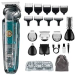 VGR Beard Hair Trimmer Grooming Kit Cordless Clippers Electric Shaver Razor Nose