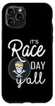 Coque pour iPhone 11 Pro Citation It's Race Day Yall Car Racing Dirt Road Track Racing