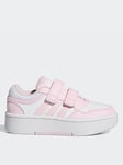 Adidas Sportswear Kid'S Hoops 3.0 Bold Velcro Trainers - White/Pink