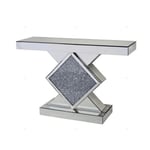 Meuble Console losange full Miroir et Strass