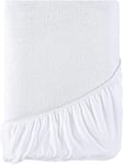 Utopia Bedding Protège Matelas 140 x 190 x 30 cm Imperméable, Certifié Oeko TEX, Alèse Drap Housse, Matelas Couvre, Respirant, Élastique Tout Autour