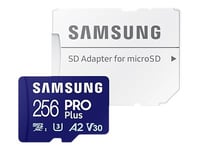 Samsung Pro Plus Mb-Md256sa/Eu, 256 Gb, Microsd, Klass 3, Uhs-I, 180 Mb/S, 130 Mb/S