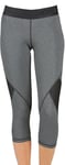 ADIDAS Womens CF6557 Grey Cropped 3/4 Gym Leggings Bottoms | Size XS UK 4-6