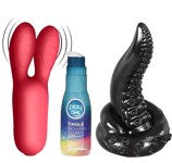 Sex Toys for Women/Men Dildo, Butt Plug, Vibrator, Lubricant, Vibrating Rabbit