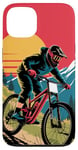 iPhone 13 For Downhill Biking - Retro Mountain Bike Design Case