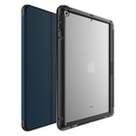 Coque OtterBox Symmetry Folio pour iPad 10,2" (7e gen 2019 / 8e gen 2020 / 9e gen 2021), Antichoc, anti-chute, étui folio de protection fin, testé selon les normes militaires, Bleu