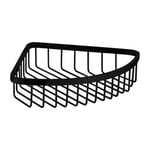 Omnires UN10330BL UNI Panier de Douche d'angle, 20 x 20 x 5 cm, Black