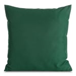 Eurofirany Garden Housse de Coussin d'extérieur imperméable pour terrasse, canapé, Coussin décoratif pour Jardin, imperméable, 45 x 45 cm, Vert foncé