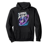 Strings Of The Afterlife Skeleton Rocker Rock Music Pullover Hoodie