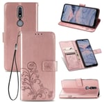 Protective Phone Case For Nokia 2.4 Flip Cover Bag Bumper Pink New