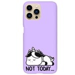 Coque violet Iphone 14 PRO licorne paresseux