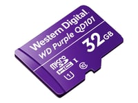 Wd Purple Sc Qd101 Wdd032g1p0c - Flash-Minneskort - 32 Gb - Uhs-I U1 / Class10 - Microsdhc - Lila